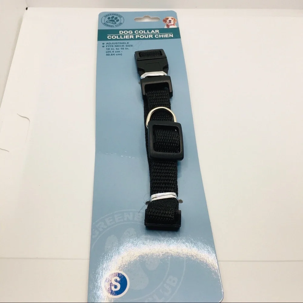 DOG COLLAR BLACK  SZ Small GREAT FOR WALKS!